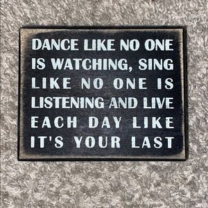 Vintage memo sign!